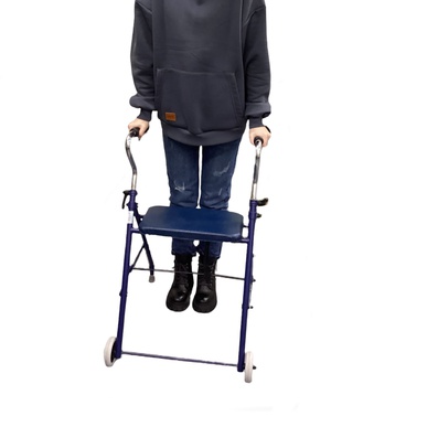 Ходунки для взрослых на передних колесах с сиденьем напркат