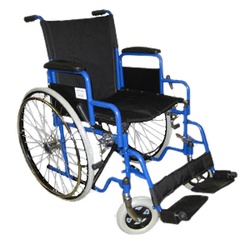 Кресло-коляска инвалидная (складная), съёмные подлокотники и подножки